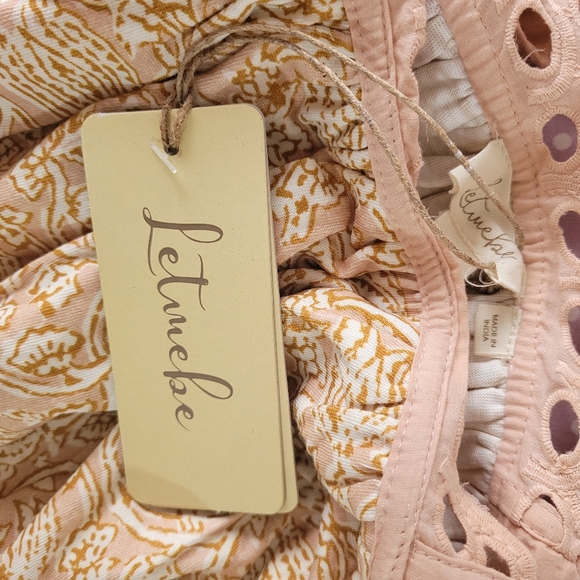 *SOLD* ANTHROPOLOGIE LET ME BE Eyelet Swing Ruffle Sleeveless - Picture 10 of 11